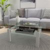 White /Glass Coffee Table