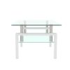 White /Glass Coffee Table