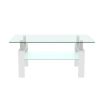 White /Glass Coffee Table