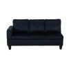 Midnight Microfiber 3-Piece Sofa Set B