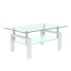 White /Glass Coffee Table