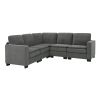 Velvet Modern Sectional L Shaped Sofa
