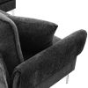 Modern Chenille L-Shaped Sofa with Reversible Lounge Sectional Couch Set