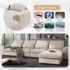 Modern Large U / L-Shape Style Convertible Sofa Couch with Reversible Chaise