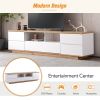 Media Console with Multi-Functional Storage, & Entertainment Center