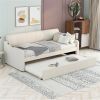 Twin Size Upholstery Daybed with Trundle