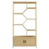 Rattan bookshelf 7 tiers Bookcases Storage