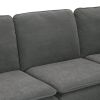 Velvet Modern Sectional L Shaped Sofa