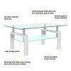 White /Glass Coffee Table