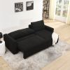 L Shaped Modular Corduroy Upholstered 3 Seater Sofa Bed + Storage