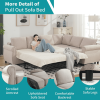 2 in 1  L Shaped Sleeper Sofa