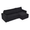 L Shaped Modular Corduroy Upholstered 3 Seater Sofa Bed + Storage