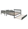Stairway Twin-Over-Full Bunk Bed + Storage + Guard Rail