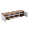 Media Console with Multi-Functional Storage, & Entertainment Center