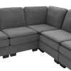 Velvet Modern Sectional L Shaped Sofa
