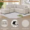 Sleeper Sofa Bed 2 in 1 with Storage Ottoman