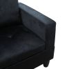 Midnight Microfiber 3-Piece Sofa Set B