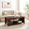 Coastal Grooved Panel Coffee Table