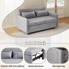 Velvet Sofa Bed GRAY