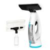 4 In 1 Cordless Window Vacuum Cleaner Rechargeable Glass Tile Mirror Cleaning Tool with Dual Water Tanks Multifunctional Spray Bottle