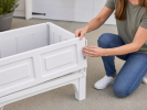 White Raised Garden Bed Planter Box