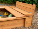 Outdoor Backyard Play Close Up Sandpit