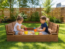 Outdoor Backyard Play Close Up Sandpit