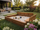 Outdoor Backyard Play Close Up Sandpit