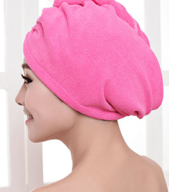 Hair Dry Towel (Option: Rose Red60x20cm)